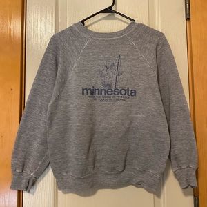 Vintage gray Minnesota crew neck